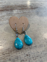 Load image into Gallery viewer, TURQUOISE WATER DROP EARRINGS