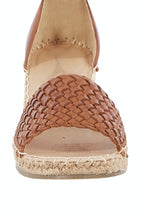 Load image into Gallery viewer, HABIT LEATHER WOVEN ESPADRILLE - TAN - HUMAN PREMIUM