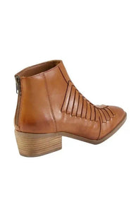 CINDY LEATHER TAN BOOTS - BY HUMAN PREMIUM